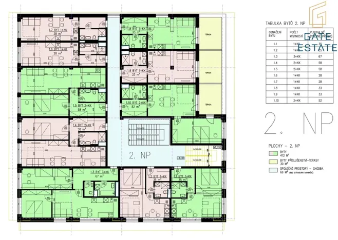 Pronájem bytu 1+kk, Bystřice pod Hostýnem, Sídliště, 35 m2