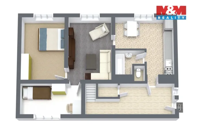 Prodej činžovního domu, Hřivice - Markvarec, 72 m2