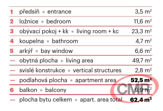 Pronájem bytu 2+kk, Praha, Mezi vodami, 62 m2