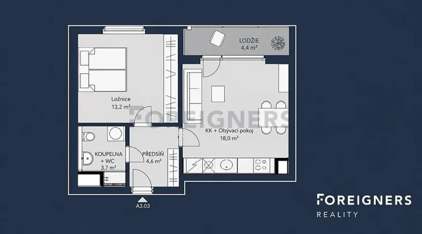 Pronájem bytu 2+kk, Hostivice, Cihlářská, 40 m2