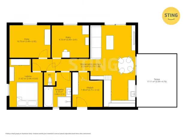 Prodej rodinného domu, Vidče, 79 m2