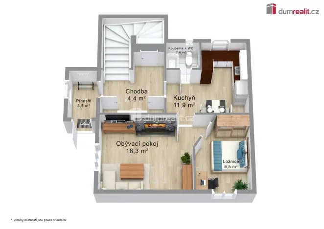 Prodej rodinného domu, Hroznětín, ČSA, 92 m2