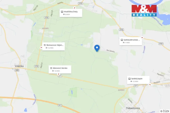 Prodej lesa, Sadská, 1964 m2