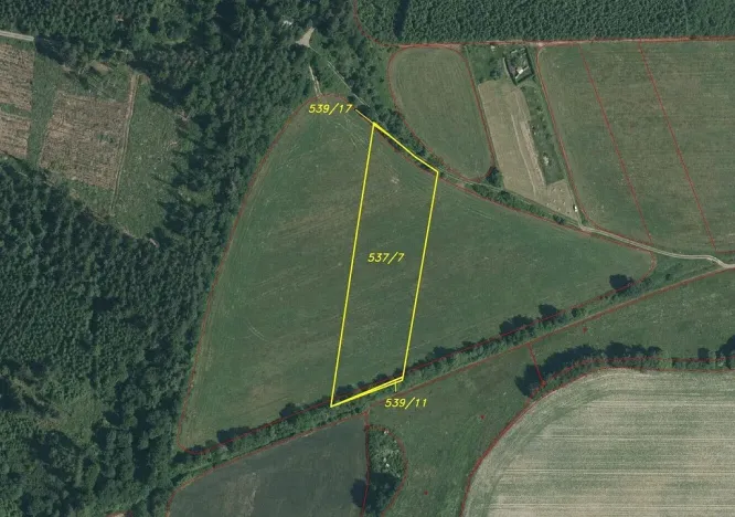 Prodej pole, Srby, 7890 m2