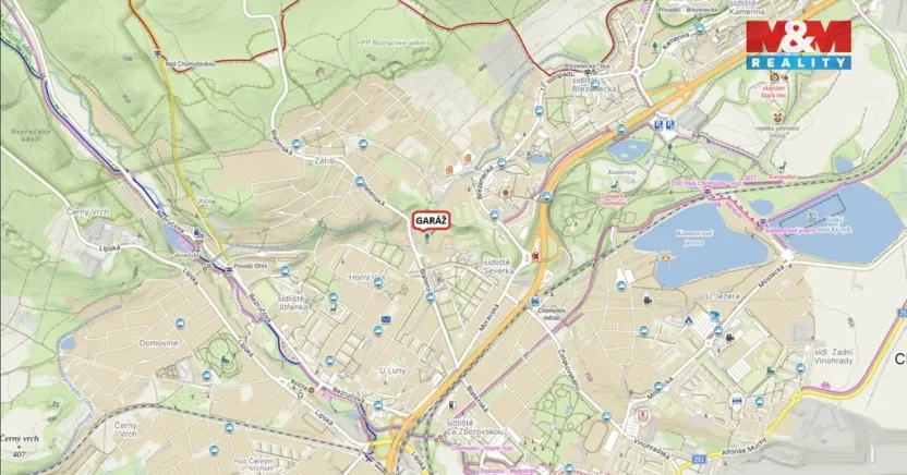 Prodej garáže, Chomutov, 19 m2