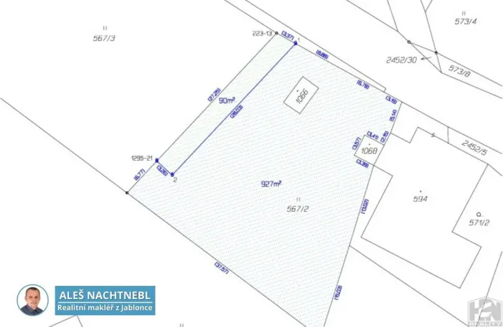 Prodej pozemku, Albrechtice v Jizerských horách, 927 m2