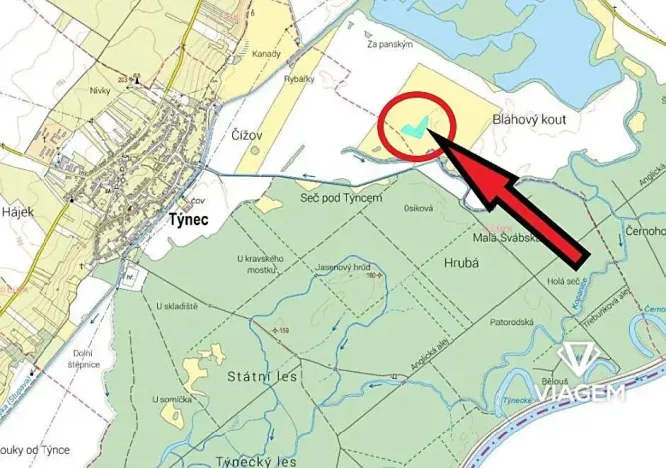 Prodej podílu pole, Moravská Nová Ves, 860 m2