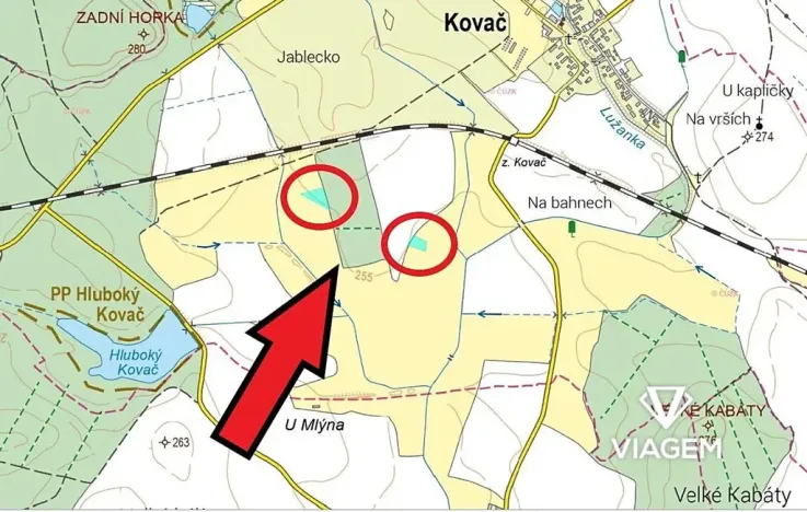 Prodej podílu pole, Kovač, 2633 m2