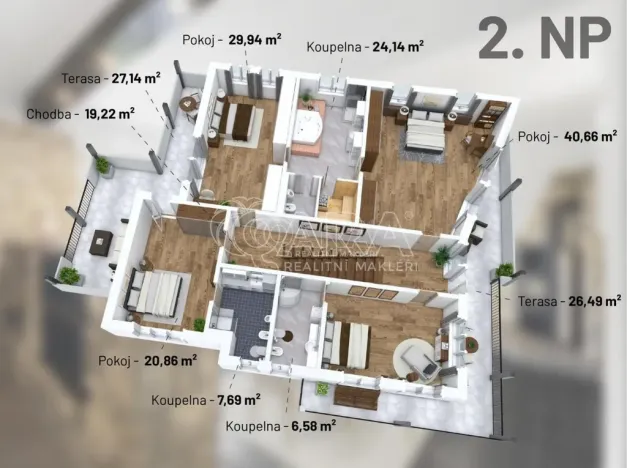 Prodej rodinného domu, Praha - Kolovraty, V louce, 470 m2