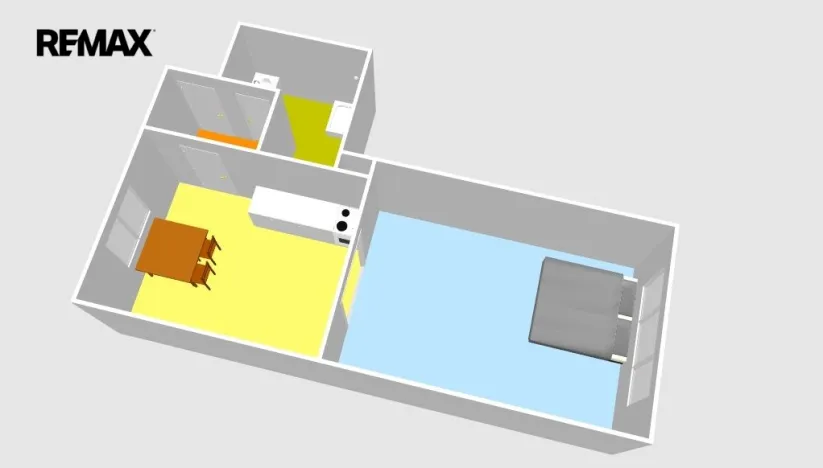 Pronájem bytu 1+1, Hradec Králové - Nový Hradec Králové, Brněnská, 44 m2