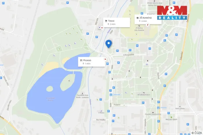 Prodej bytu 1+kk, Karlovy Vary - Rybáře, U Koupaliště, 26 m2