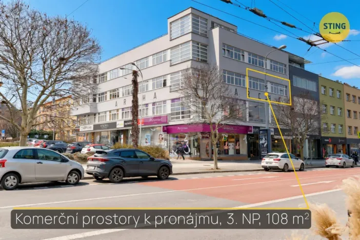 Pronájem kanceláře, Zlín, třída Tomáše Bati, 108 m2