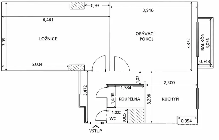 Prodej bytu 2+1, Praha - Letňany, Šumperská, 52 m2
