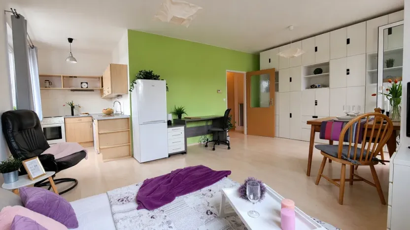 Pronájem bytu 1+kk, Brno, Bešůvka, 38 m2