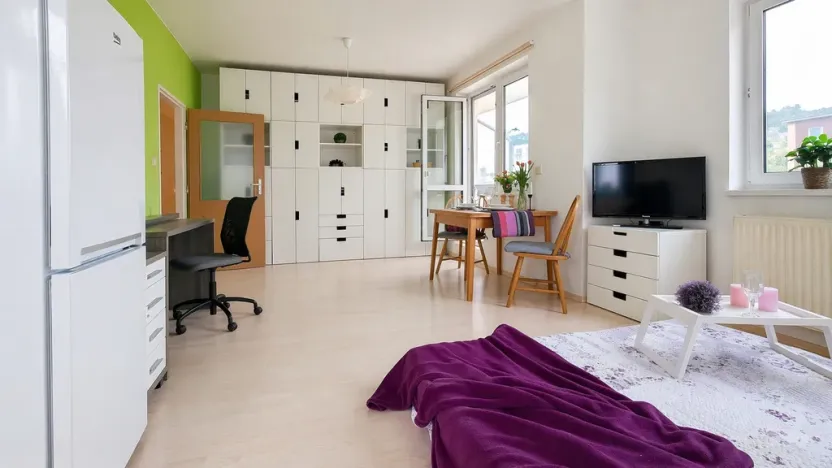 Pronájem bytu 1+kk, Brno, Bešůvka, 38 m2
