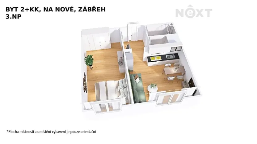 Prodej bytu 2+kk, Zábřeh, Na Nové, 43 m2