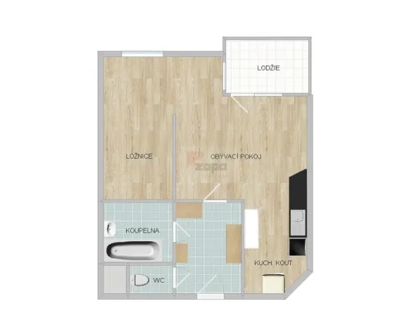 Pronájem bytu 1+1, Praha - Stodůlky, Wiedermannova, 47 m2