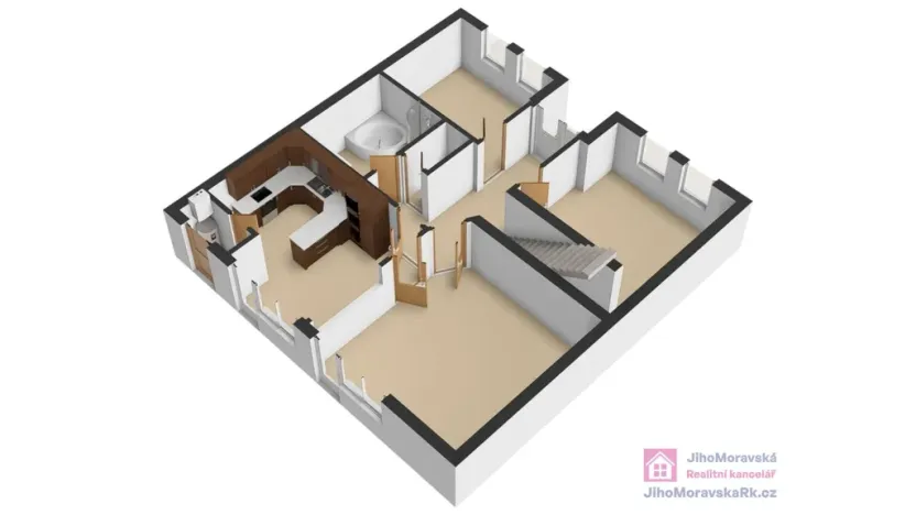 Prodej ubytování, Břeclav - Poštorná, Julia Fučíka, 275 m2