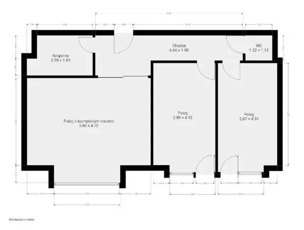 Pronájem bytu 3+kk, Pardubice - Zelené Předměstí, Pernerova, 65 m2