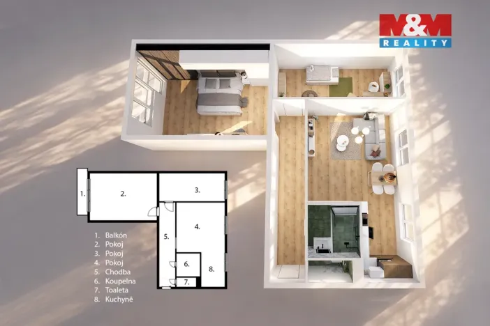 Prodej bytu 3+kk, Ostrava - Poruba, Kubánská, 66 m2