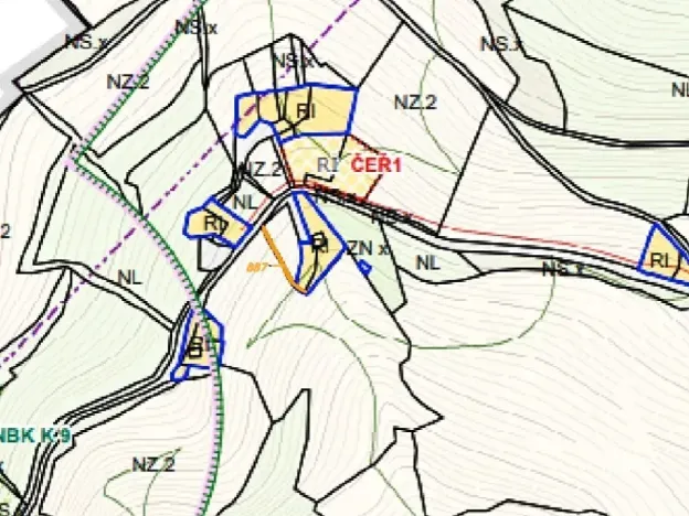 Dražba louky, Malečov, 48 m2