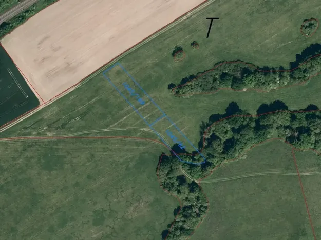 Dražba louky, Pustějov, 9886 m2