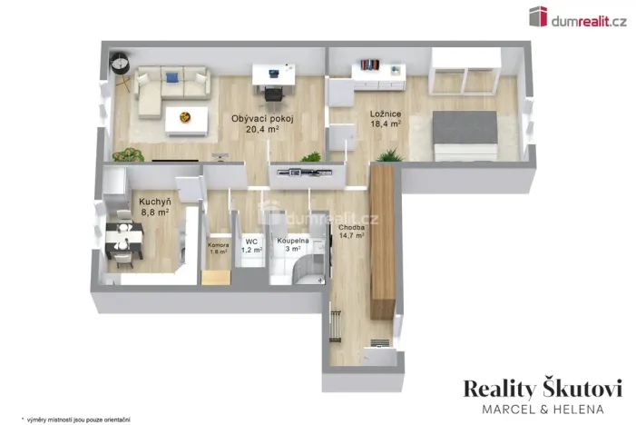 Prodej bytu 2+1, Ústí nad Labem - Střekov, Tomáše ze Štítného, 71 m2