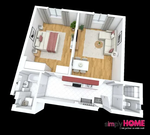 Prodej bytu 2+kk, Praha - Nusle, Táborská, 57 m2