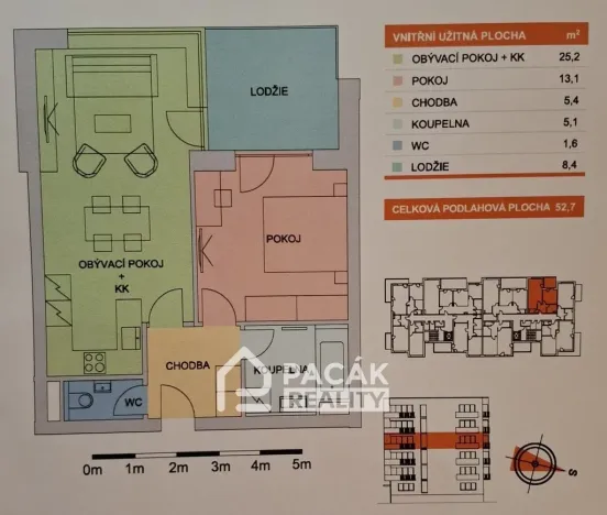 Prodej bytu 2+kk, Olomouc, Aloise Rašína, 56 m2
