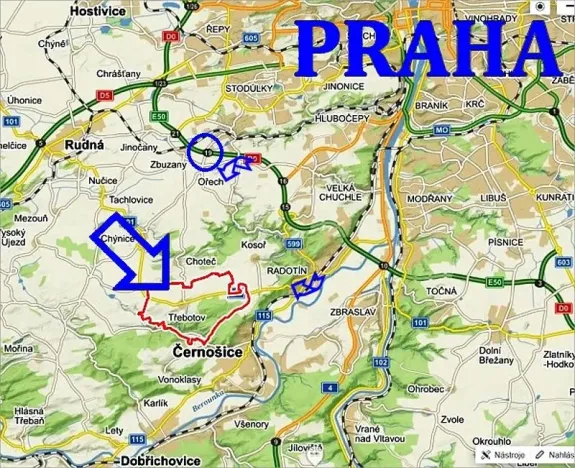 Pronájem skladu, Třebotov, Pod Vsí, 1000 m2