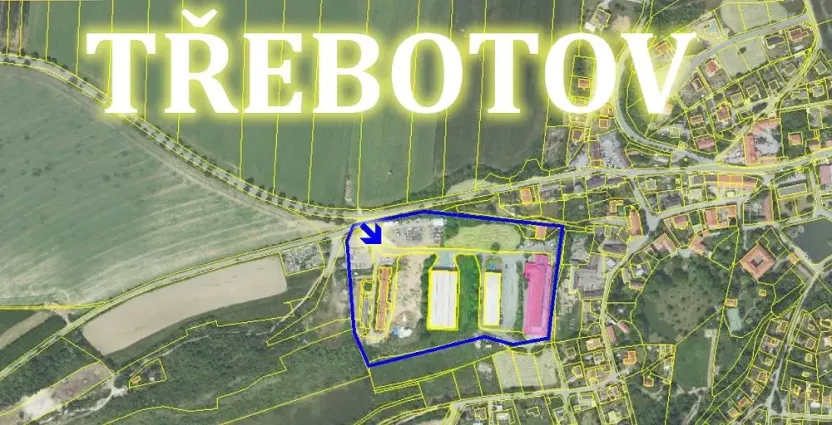 Pronájem skladu, Třebotov, Pod Vsí, 1000 m2