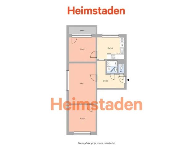 Pronájem bytu 3+1, Ostrava - Hrabůvka, Veverkova, 71 m2