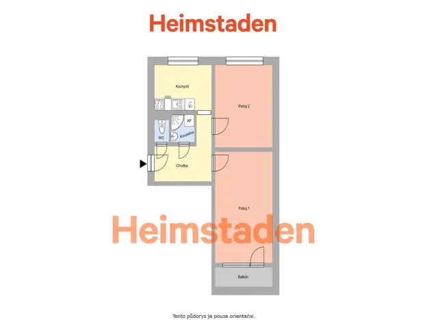 Pronájem bytu 2+1, Havířov - Město, Matuškova, 51 m2