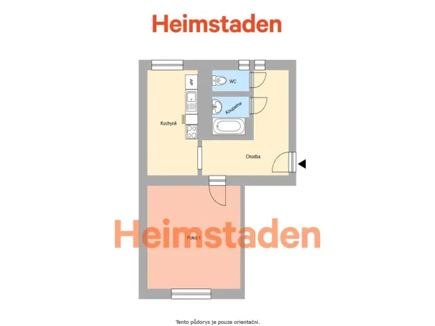 Pronájem bytu 1+1, Havířov - Město, V Parku, 43 m2