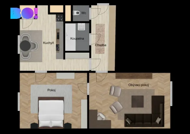 Prodej bytu 2+1, Bohumín, Jateční, 52 m2