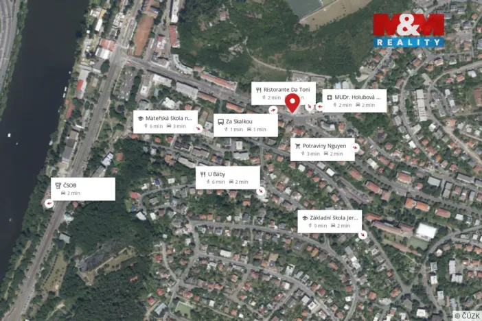 Pronájem bytu 1+kk, Praha - Podolí, Dvorecká, 50 m2