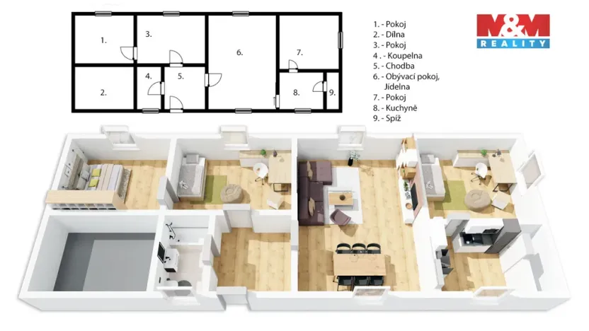 Prodej rodinného domu, Jaroměř, Na Vinicích, 107 m2