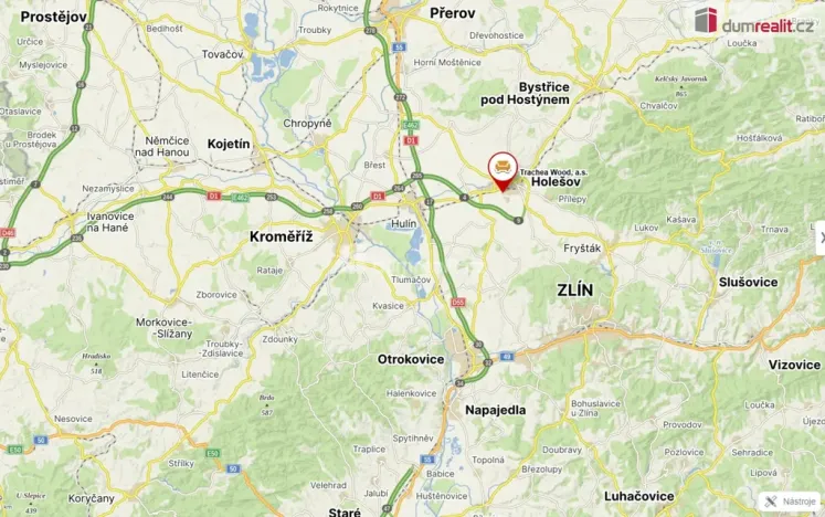 Pronájem výrobních prostor, Holešov, Tovární, 1100 m2