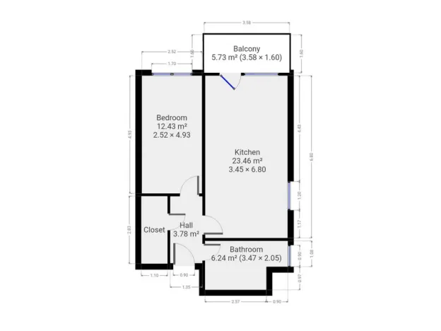 Pronájem bytu 2+kk, Praha - Střížkov, Makedonská, 51 m2