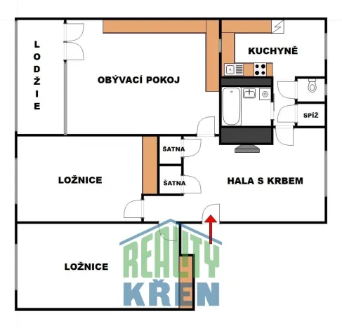 Prodej bytu 3+1, Praha - Strašnice, Dětská, 93 m2