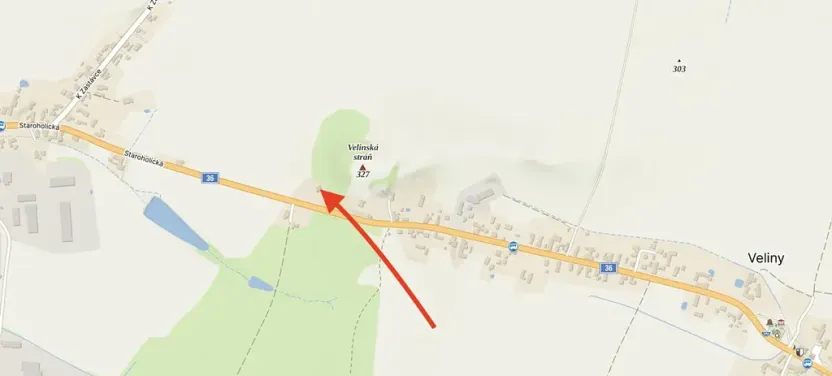 Prodej pozemku pro bydlení, Veliny, 1652 m2