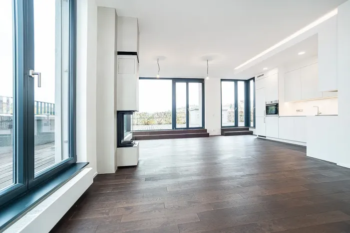 Pronájem bytu 3+kk, Praha - Smíchov, Grafická, 111 m2