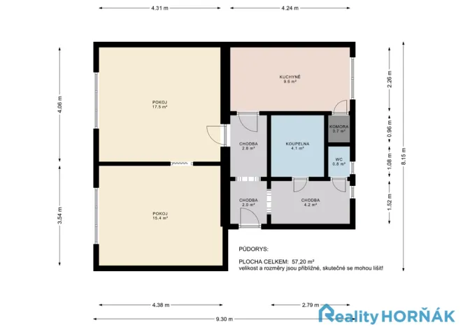 Prodej bytu 2+1, Bechyně, Na Libuši, 55 m2