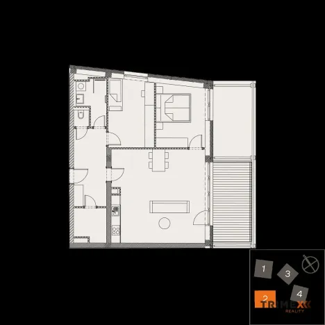 Prodej bytu 3+kk, Valašské Meziříčí, Štěpánov, 79 m2