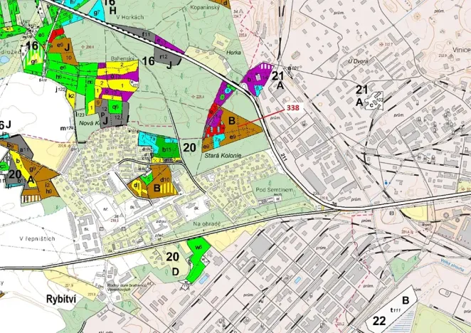 Dražba lesa, Rybitví, 37060 m2