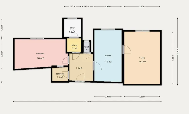 Prodej bytu 2+1, Chrudim - Chrudim IV, Čs. armády, 77 m2