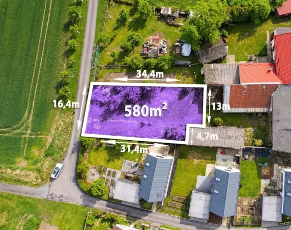Prodej pozemku pro bydlení, Zahnašovice, 580 m2
