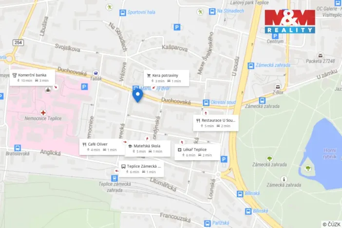 Prodej bytu 3+1, Teplice, Duchcovská, 65 m2