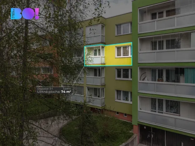 Prodej bytu 3+1, Ostrava, Stadická, 74 m2