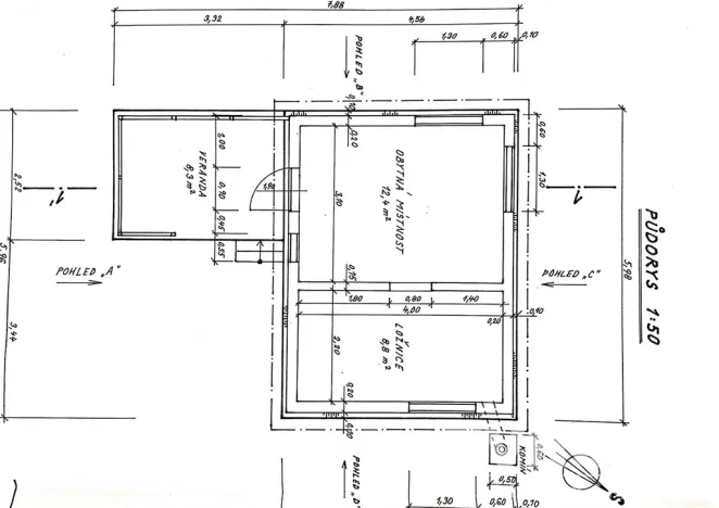 Prodej chaty, Sýkořice, 21 m2